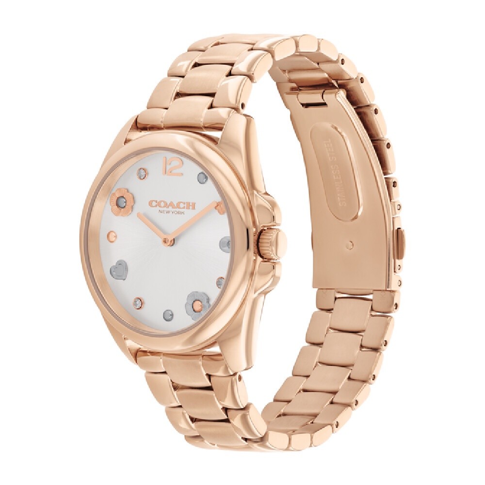COACH GREYSON รุ่น CO14504023 นาฬิกาข้อมือผู้หญิง สายสแตนเลส สีโรสโกลด์ หน้าปัด 36 มม.