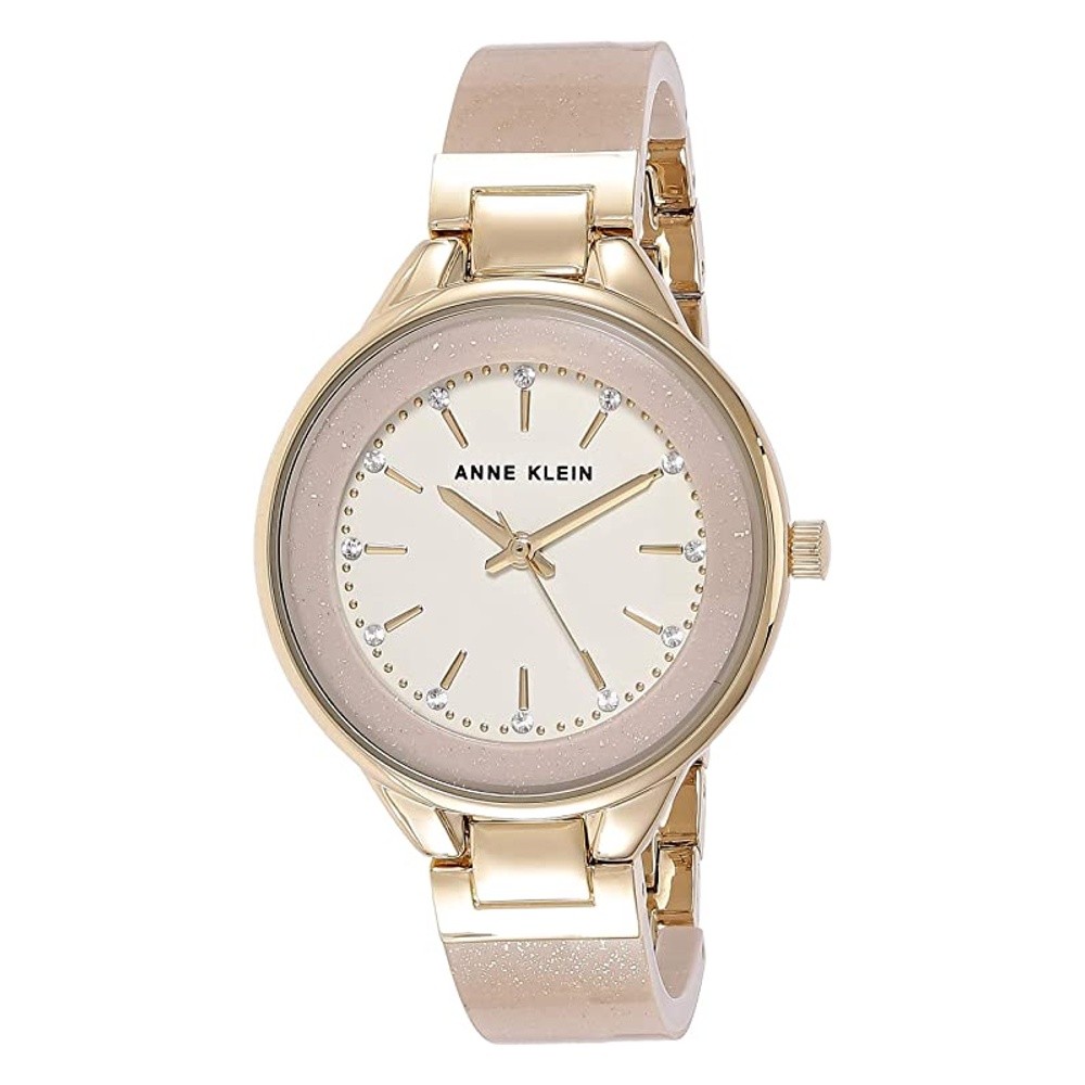 Anne Klein AK/1408CRCR นาฬิกาข้อมือผู้หญิงสีชมพู