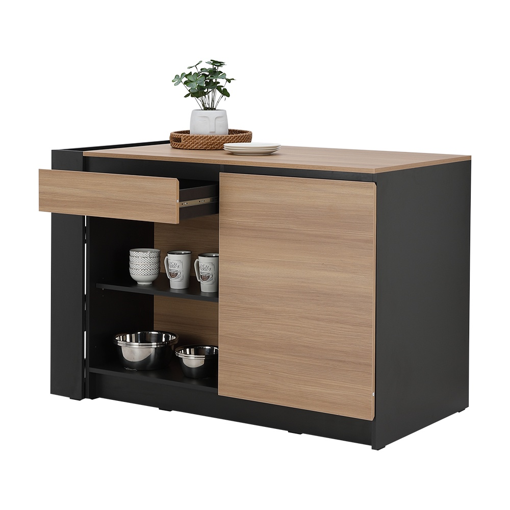 INDEX LIVING MALL ตู้เคาน์เตอร์ รุ่นคูซิน่า ขนาด 135 ซม. - สีแกรนด์ โอ๊ค