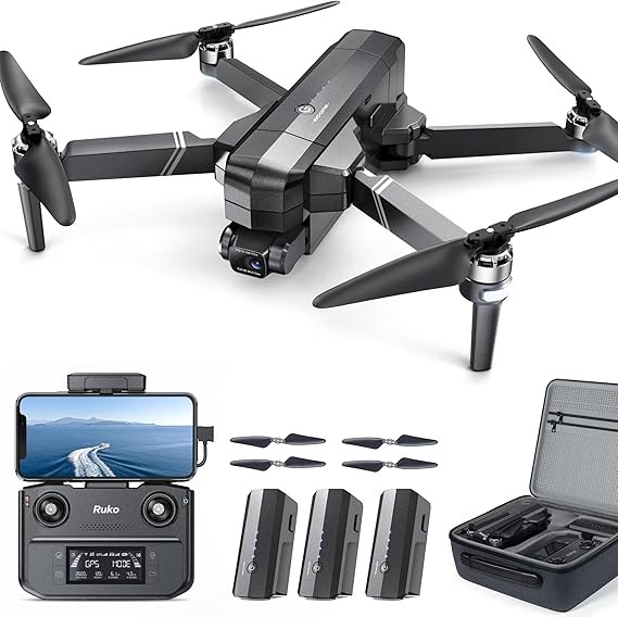Ruko F11GIM2 Drones with Gimbal+EIS 4K Camera for Adults